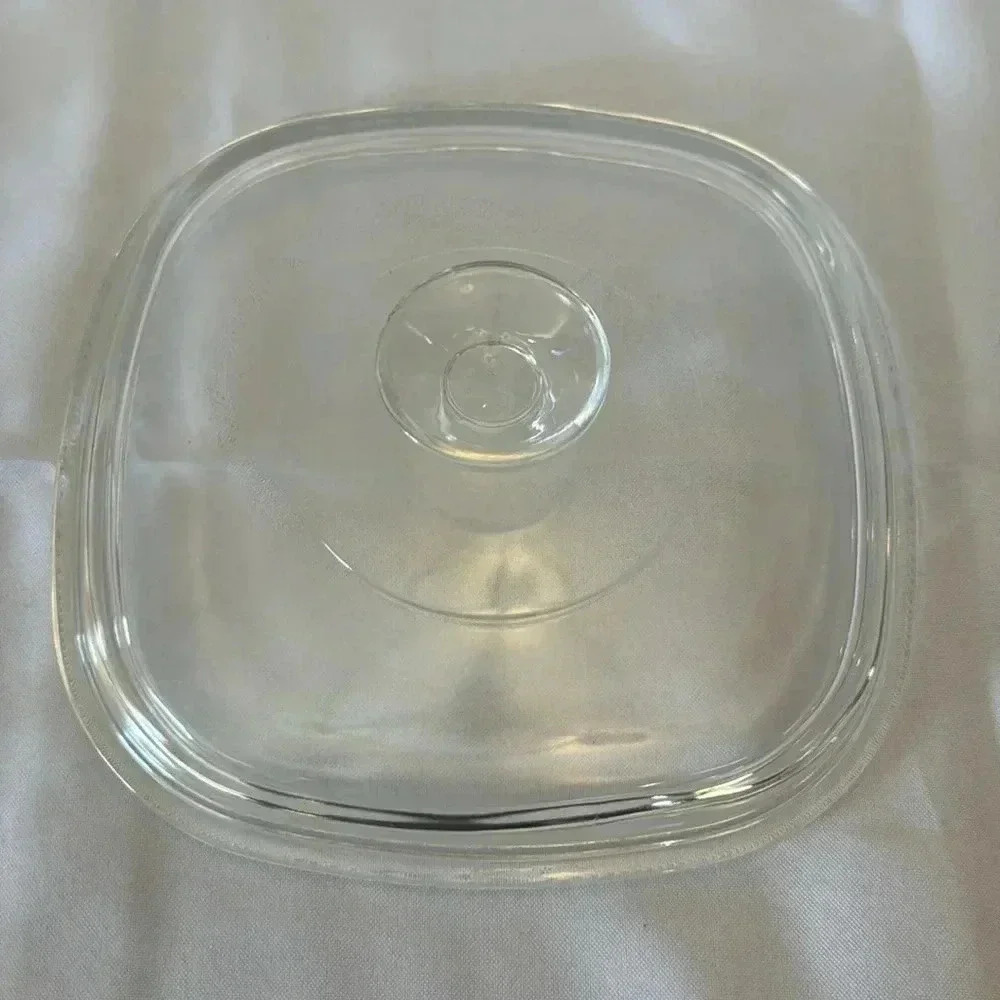 Vintage CorningWare "Peony Floral" A-1-B 2 Liter Casserole Dish w/ Pyrex Lid A9C - Picture 9 of 12